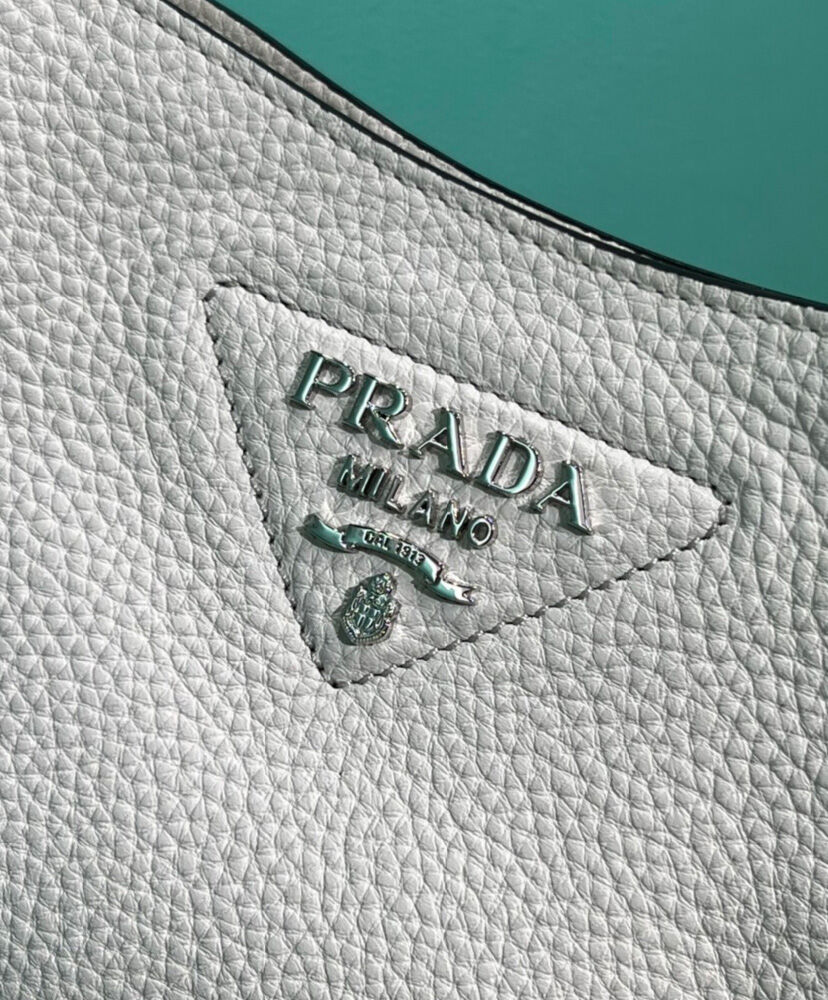Prada Leather Mini Shoulder Bag Cream