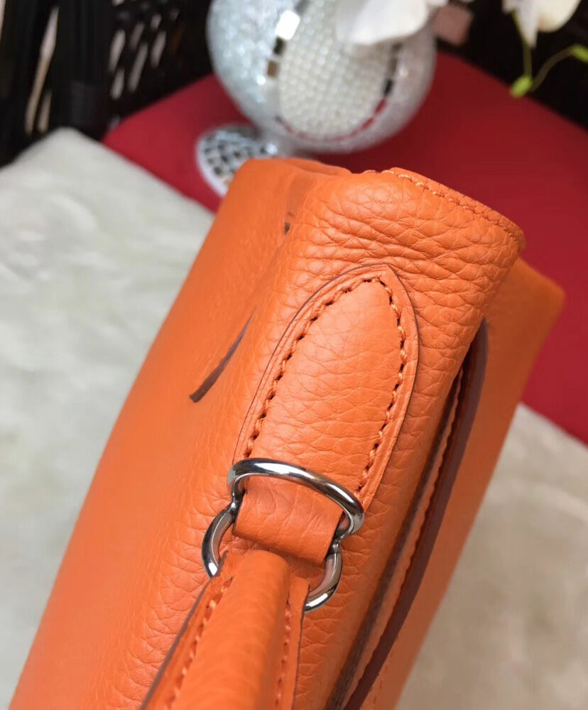 Hermes Kelly Bag 28 Togo Leather Orange