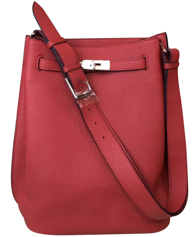 Hermes So Kelly Bag 22 Togo Leather Red