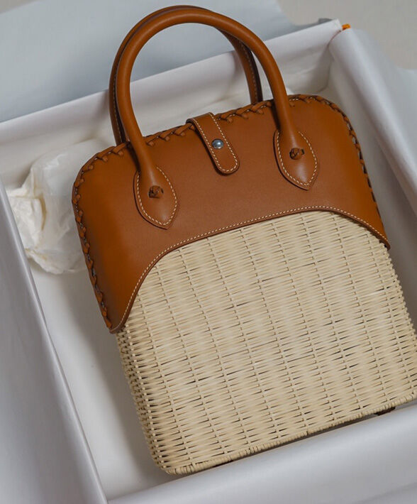 Hermes Bolide Picnic Bag Light Coffee