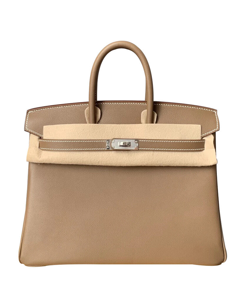 Hermes Birkin 25 Swift Leather Gray