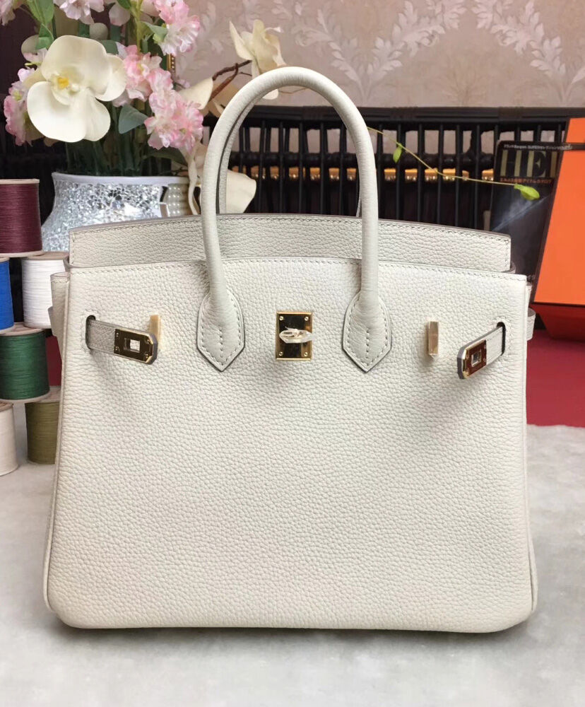 Hermes Birkin 25 Togo Leather Cream
