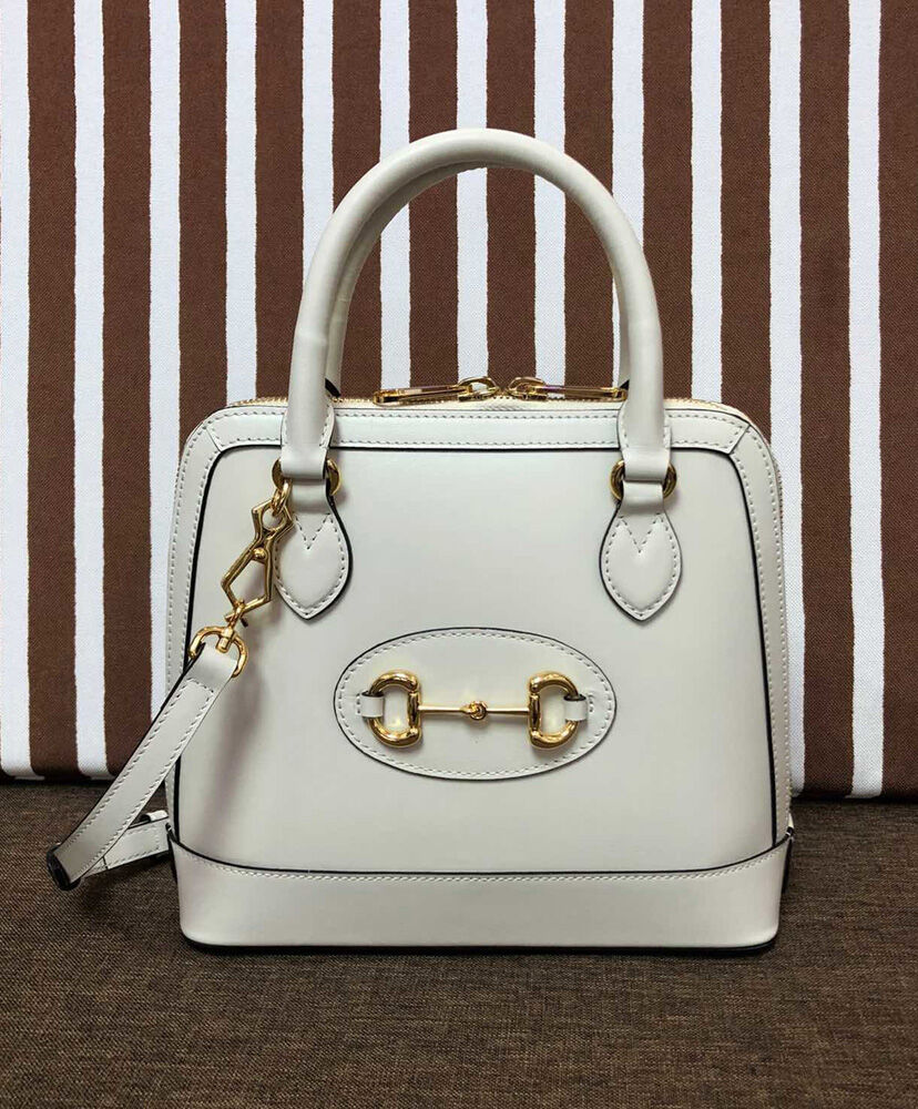 Gucci 1955 Horsebit small top handle bag 621220 White