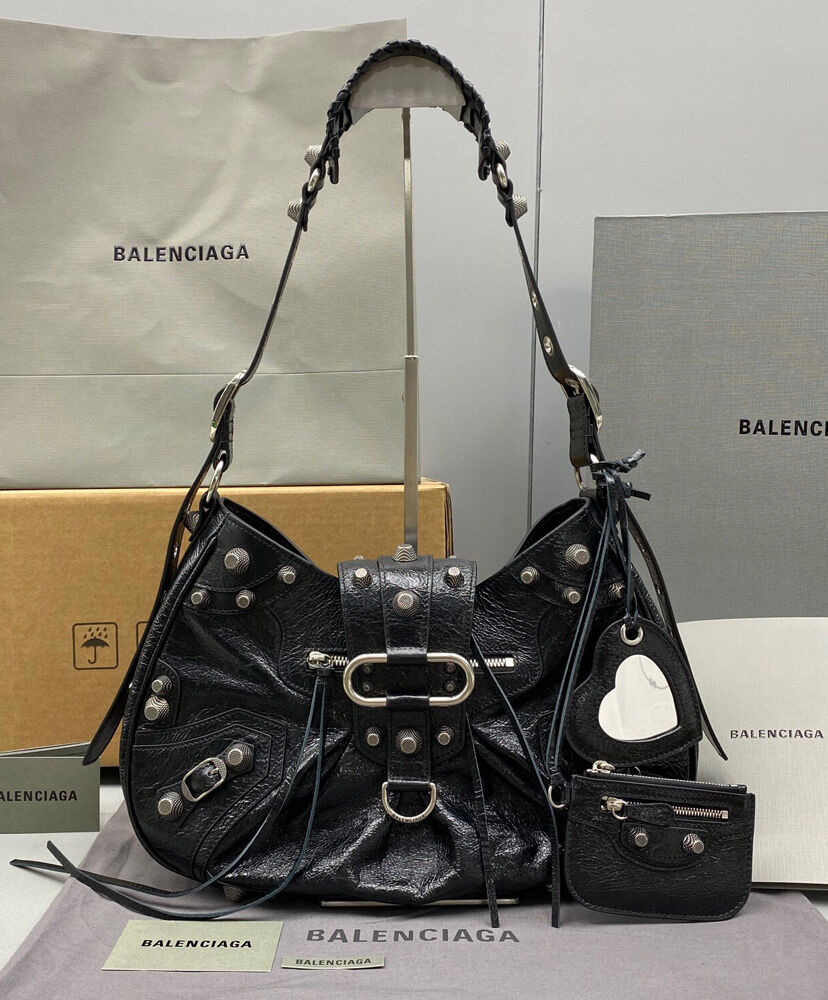 Balenciaga Le Cagole Medium Shoulder Bag Black