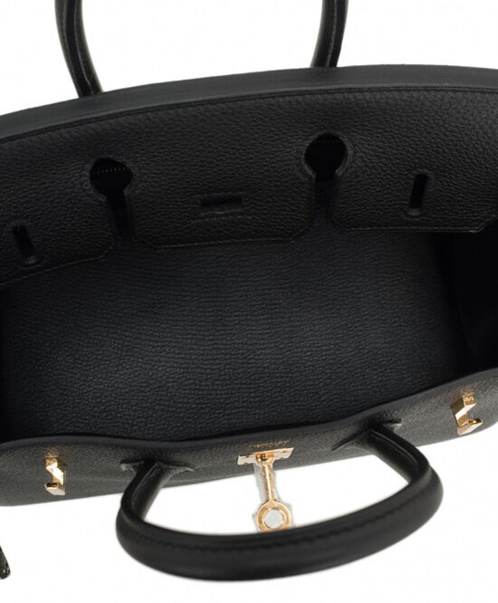 Hermes Birkin 30 Bag Togo Leather Black