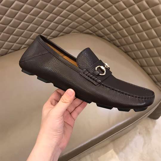 GUCCI LEATHER DRIVER WITH HORSEBIT   LDG004