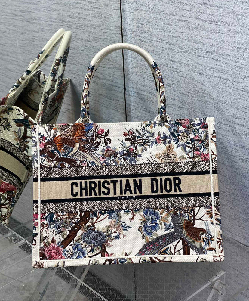 Christian Dior Medium Dior Book Tote Cream