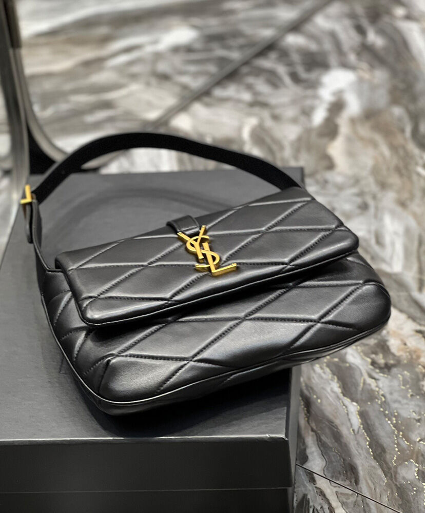Saint Laurent Le 57 Shoulder Bag In Quilted Lambskin 698567 Black