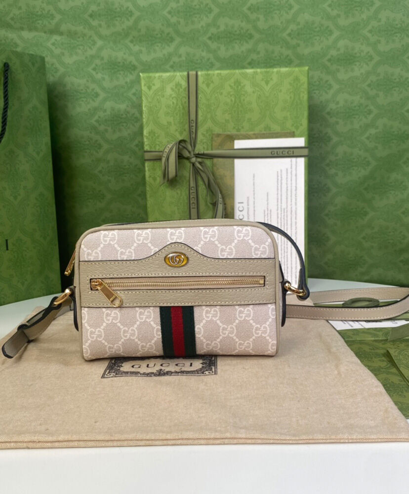 Gucci Ophidia GG Mini Bag Cream