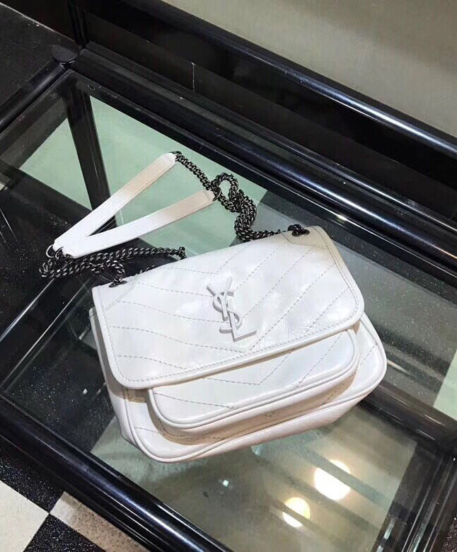 Saint Laurent Baby Niki Chain Bag 5330370 White