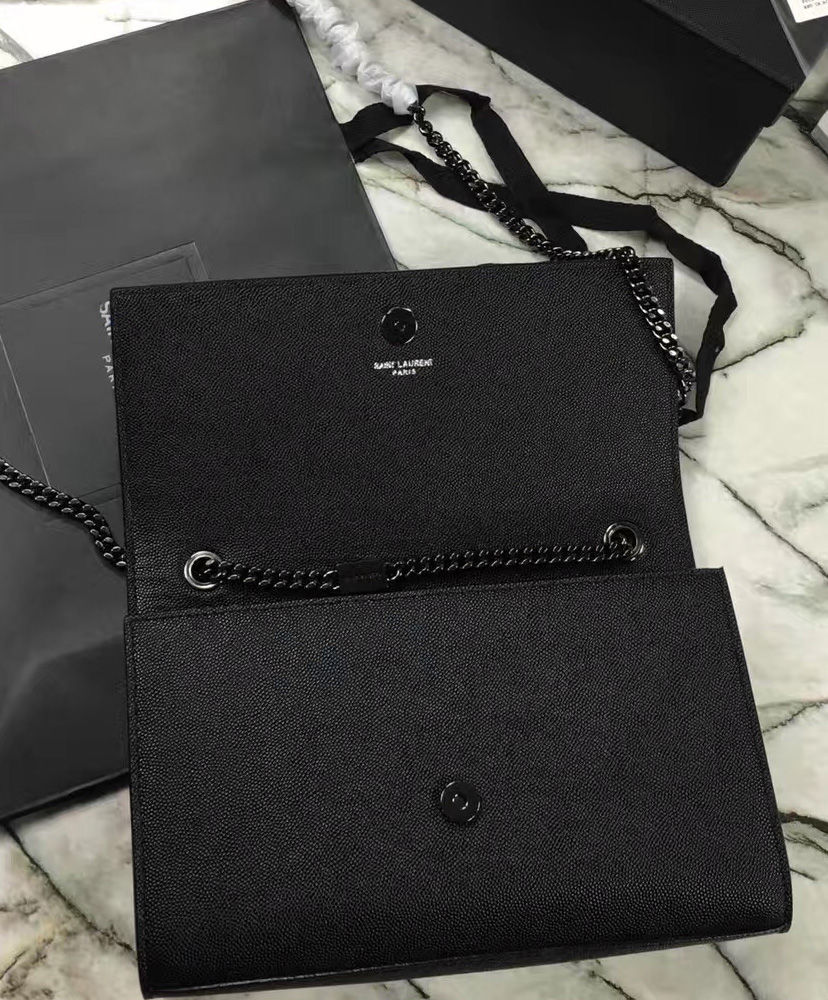 YSL Classic Medium KATE MONOGRAM SAINT LAURENT Satchel Black