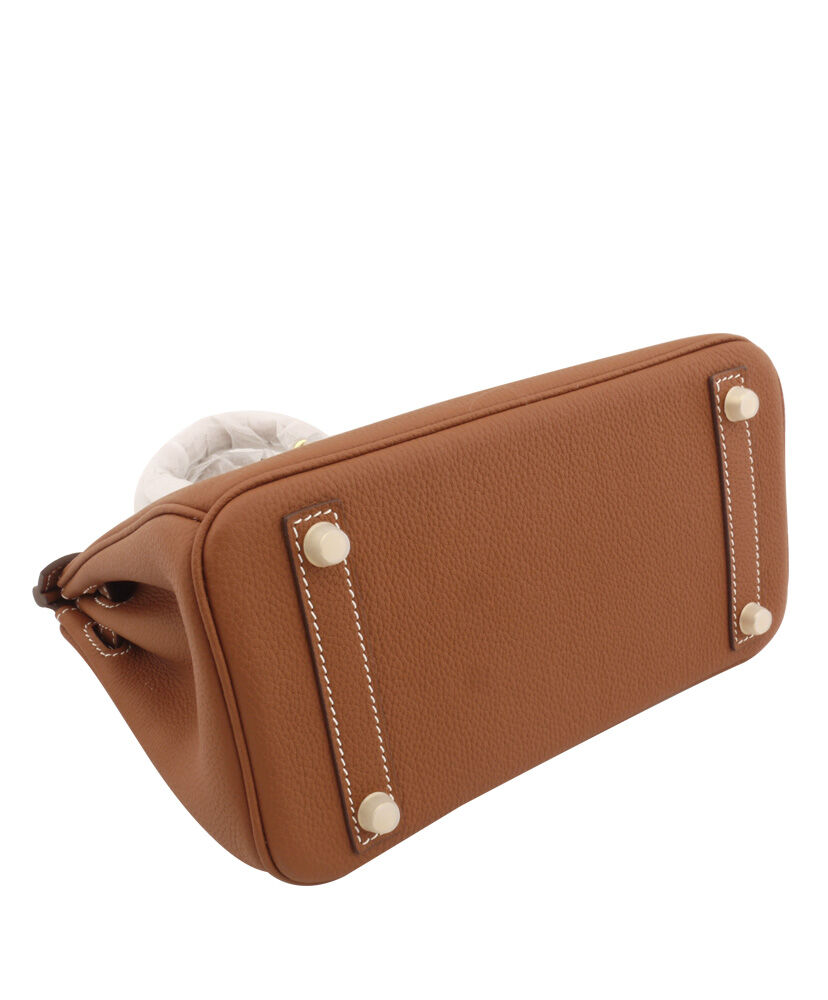 Hermes Birkin 25 Togo Leather Light Coffee