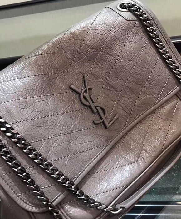 Saint Laurent Medium Niki Chain Bag 498894 Gray