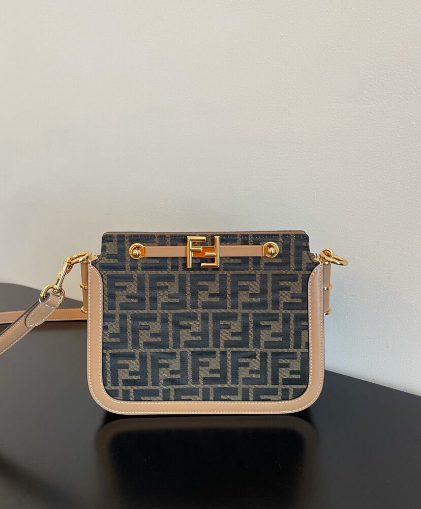Fendi Touch FF Fabric Bag 8BT349 Coffee