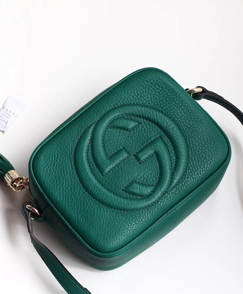 Gucci Soho small leather disco bag 308364 Green