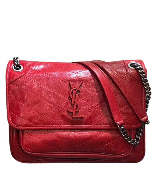 Saint Laurent Medium Niki Chain Bag 498894 Red