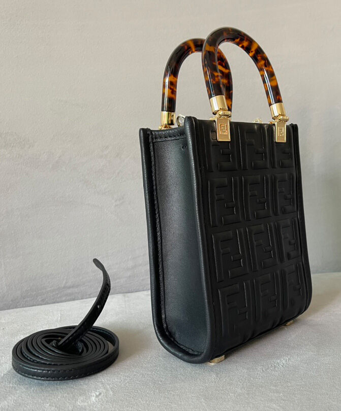 Fendi Mini Sunshine Shopper 8BS051 Black