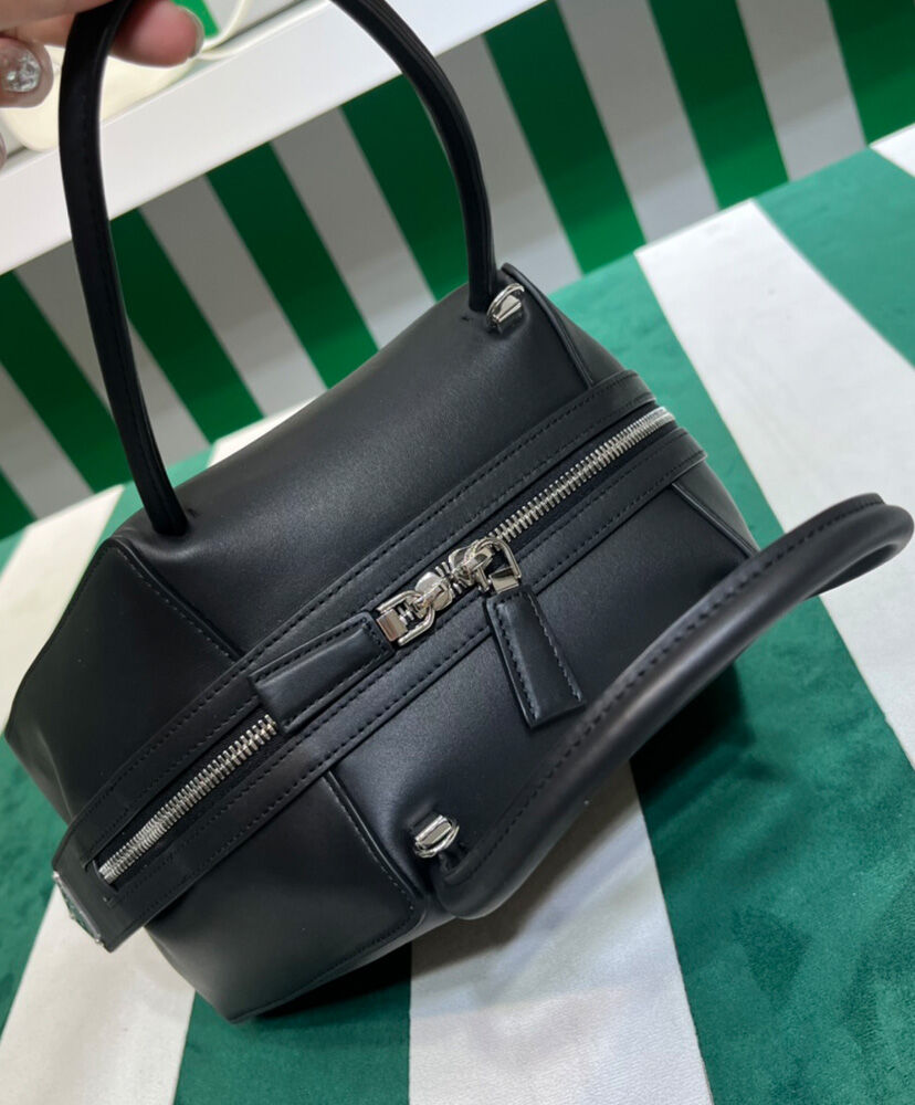 Prada Small Leather Prada Supernova Handbag 1BA366 Black