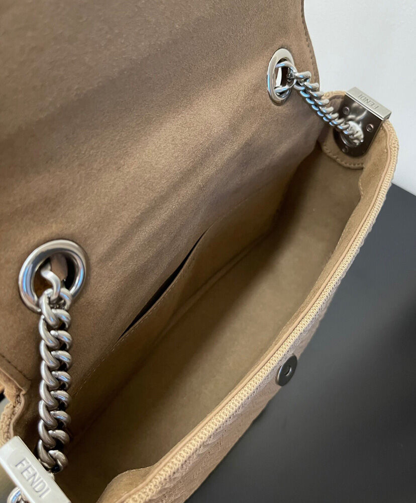 Fendi Midi Baguette Chain 8BR793 Gray