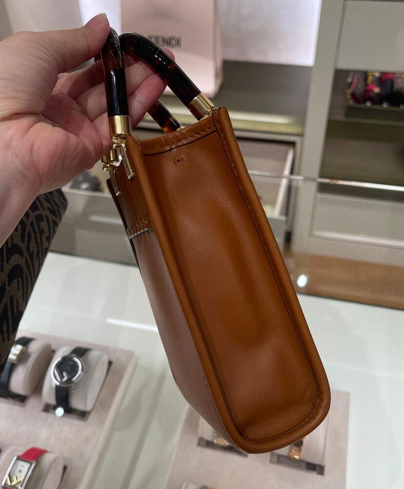 Fendi Mini Sunshine Shopper 8BS051 Coffee