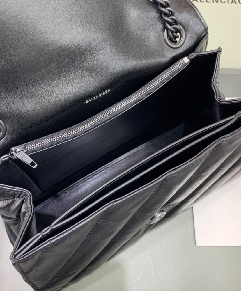 Balenciaga Crush Medium Chain Bag Quilted
