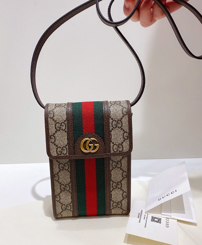 Gucci Ophidia Mini Bag 625757 Dark Coffee