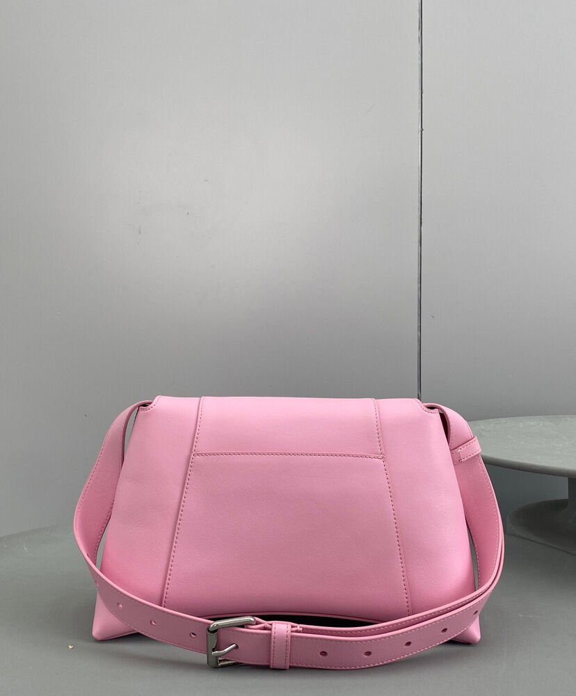 Balenciaga Downtown Medium Shoulder Bag Pink