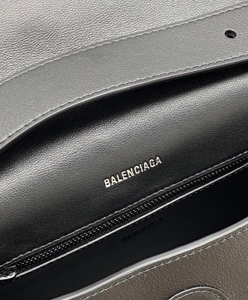Balenciaga Downtown Medium Shoulder Bag Black