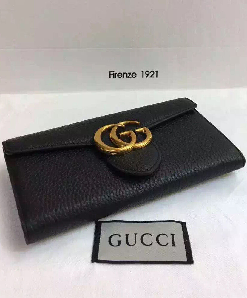 Gucci GG Marmont Continental Wallet 400586 Black