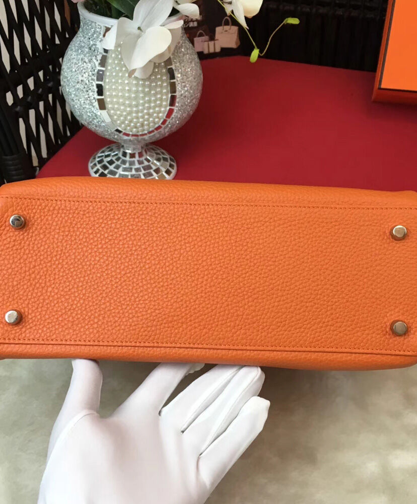 Hermes Kelly Bag 28 Togo Leather Orange