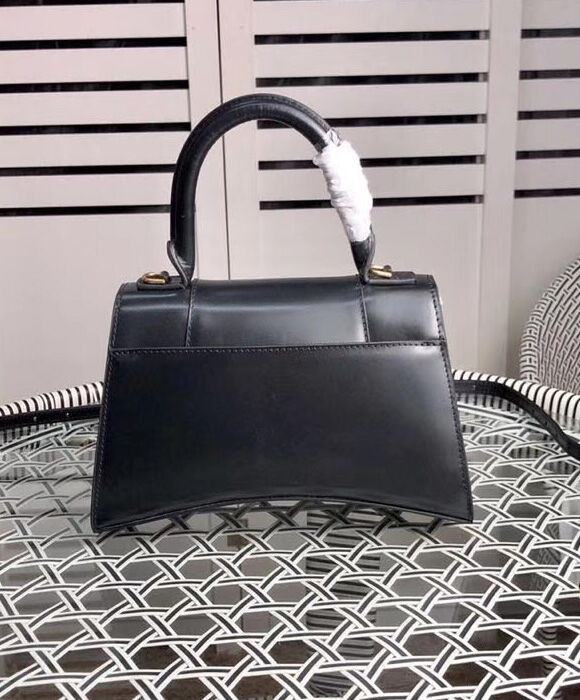 Balenciaga Hourglass Small Top Handle Bag Black