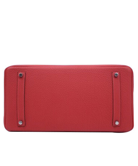 Hermes Birkin 35 Bag Togo Leather Red