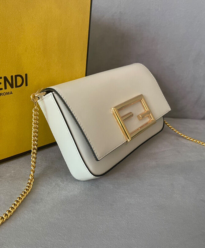 Fendi Wallet On Chain With Pouches Cream