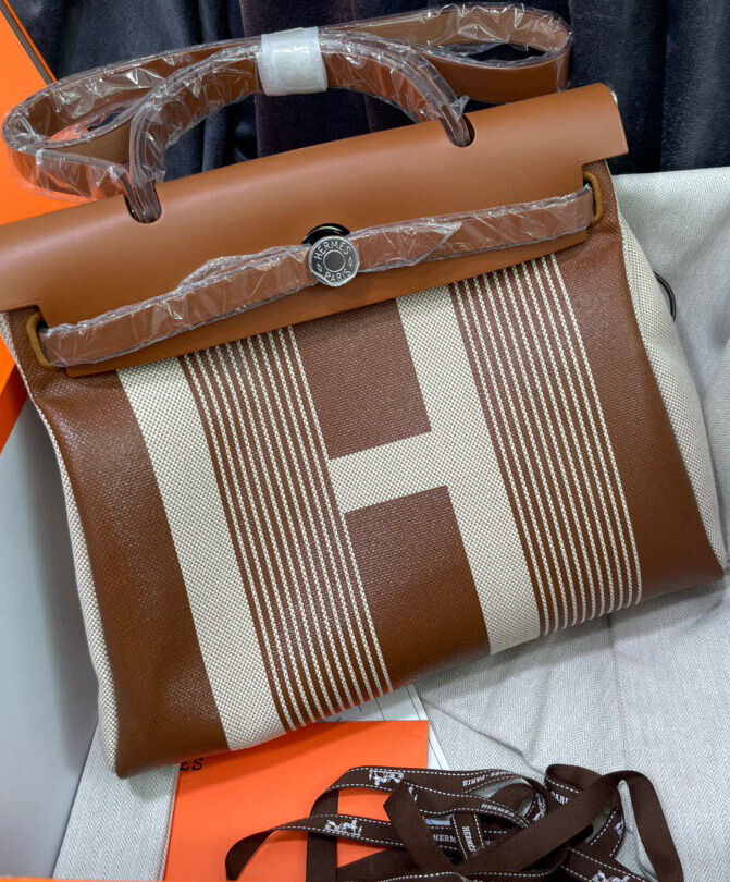 Hermes Herbag Zip 31 Coffee