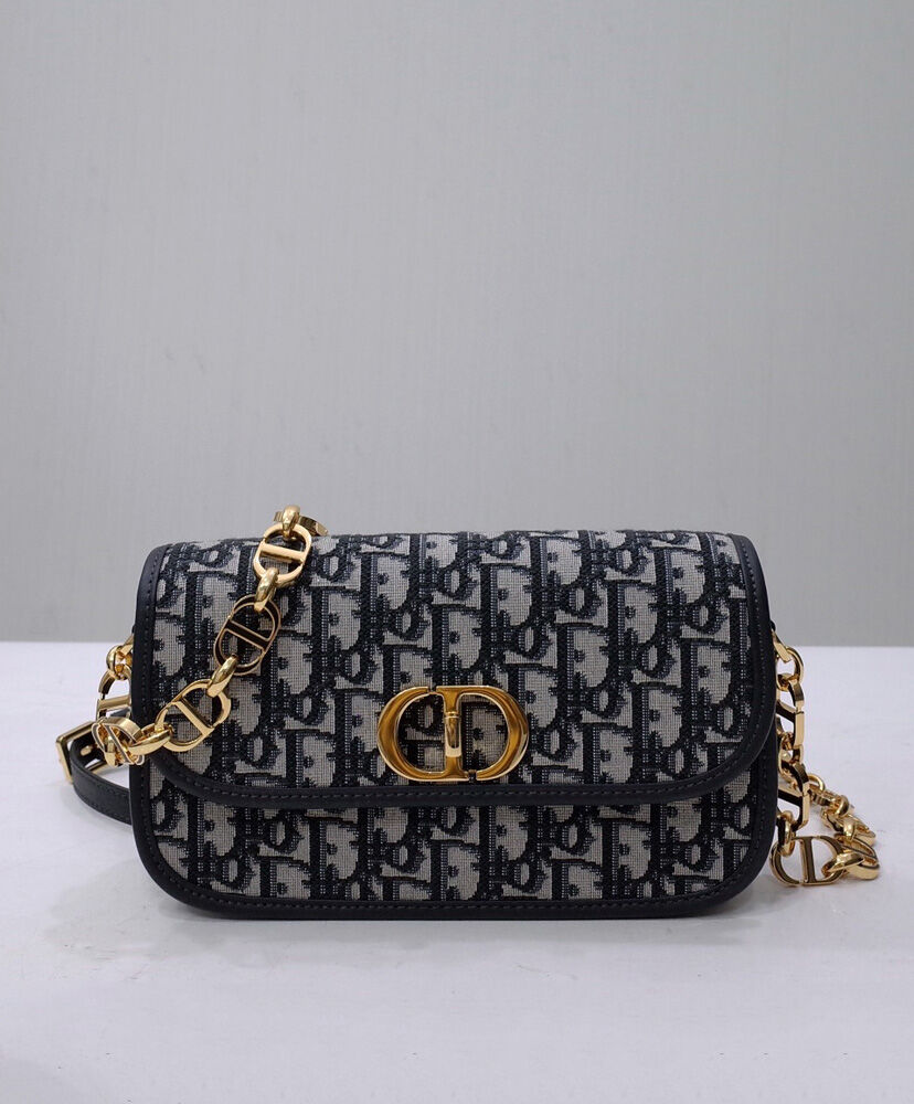 Christian Dior 30 Montaigne Avenue Bag Dark Blue