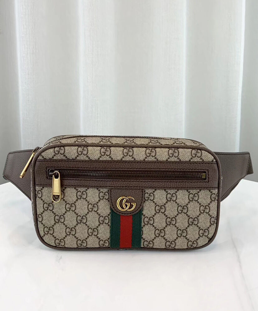 Gucci Ophidia GG belt bag 574796 Dark Coffee