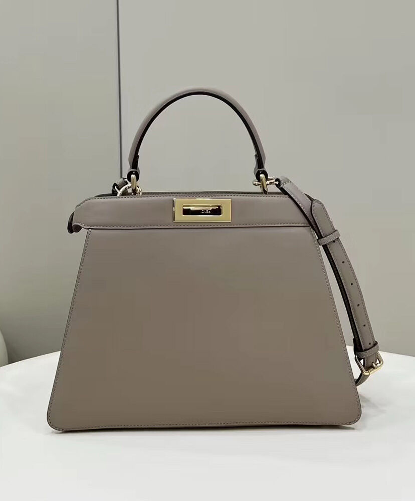 Fendi Peekaboo ISeeU Medium Tote 8BN321 Gray