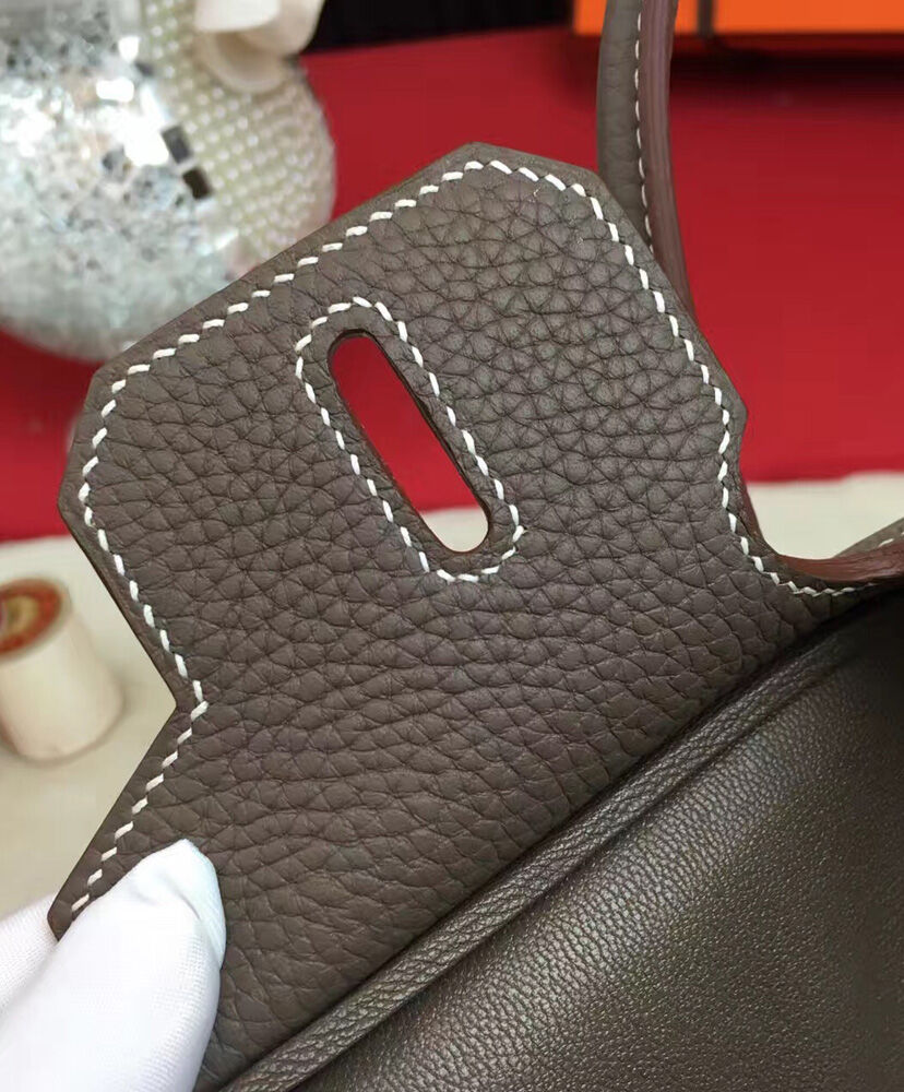 Hermes Birkin 30 Bag Togo Leather Dark Gray