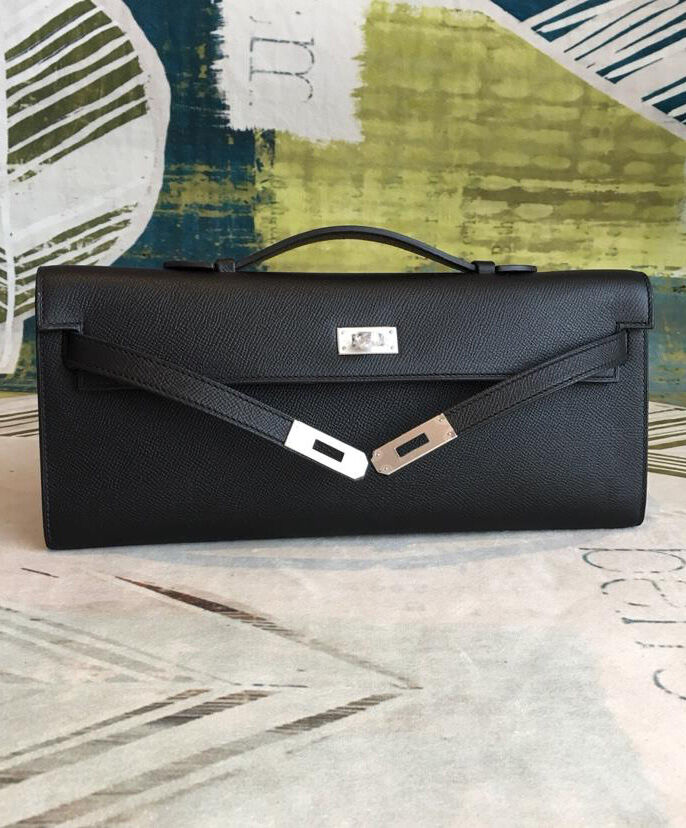 Hermes Kelly Cut Rouge H Black