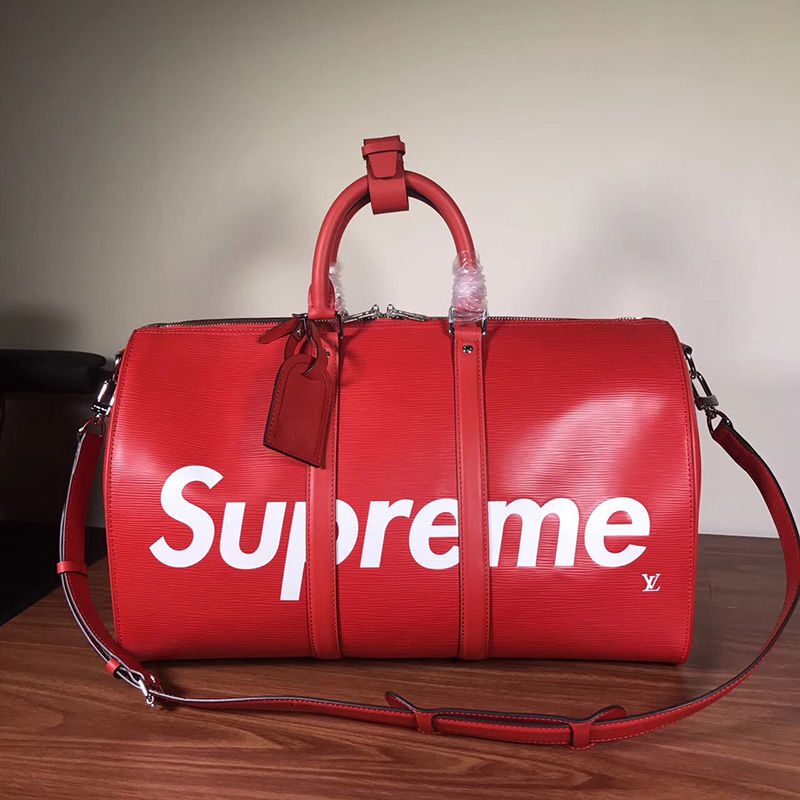 Louis Vuitton X Supreme Epi Keepall Bag