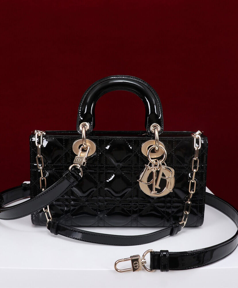 Christian Dior Small Lady D-Joy Bag Black