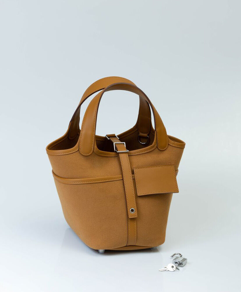 Hermes Picotin Lock 18 Pocket Bag Light Coffee