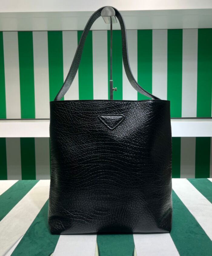 Prada Full-grain Leather Bag 1BC173 Black