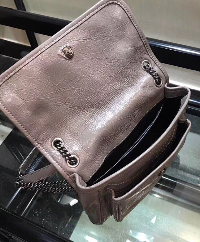 Saint Laurent Baby Niki Chain Bag 5330370 Gray