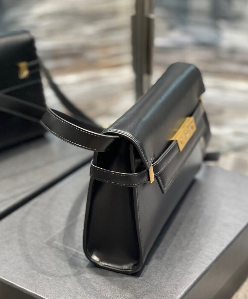 Saint Laurent Manhattan Small Shoulder Bag 675626 Black