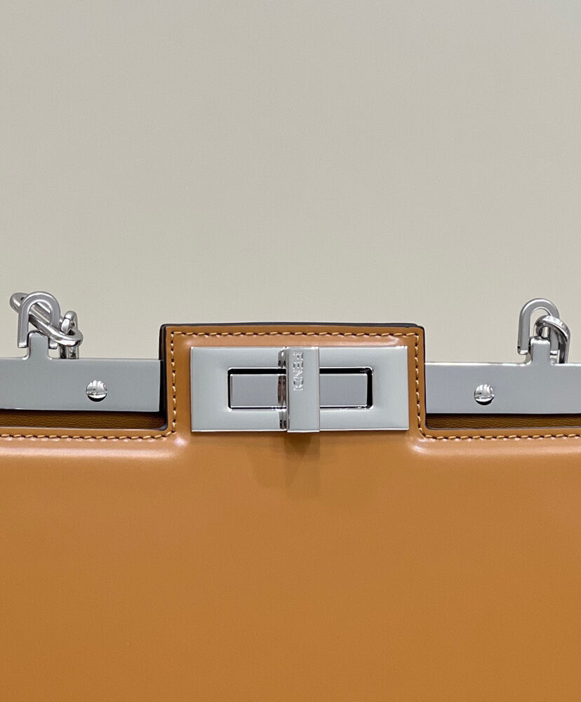 Fendi Peekaboo Cut Medium 8BN340 Coffee