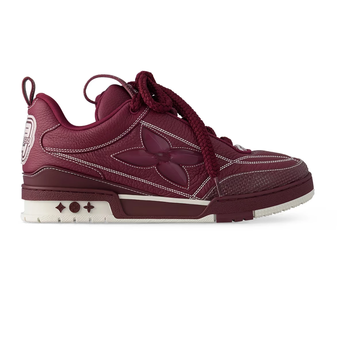 LOUIS VUITTON SKATE SNEAKERS IN BORDEAUX RED   LSVT326