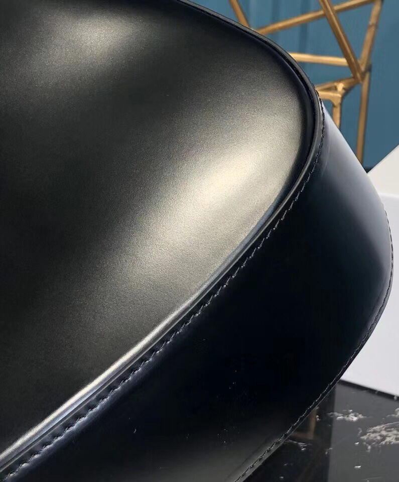 Prada Cleo Brushed Leather Shoulder Bag 1BC499 Black