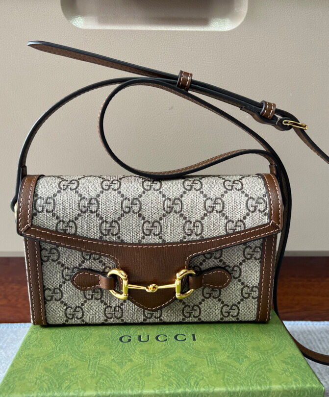 Gucci Horsebit 1955 Mini Bag 699296 Brown