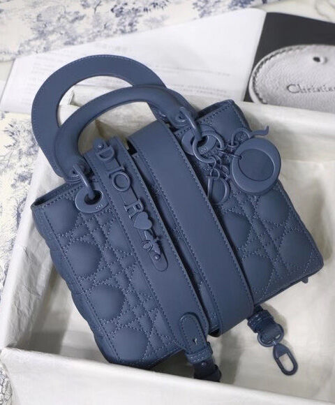 Christian Dior Lady Dior My Abcdior Bag Blue